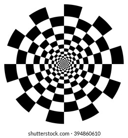 Optical Art Infinity Tunnel