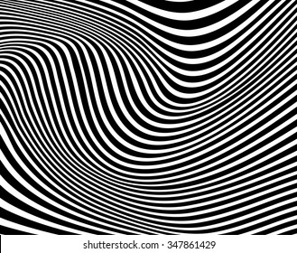 optical art opart striped wavy background