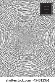 Optical art patterns for background and stickers with logos. Vector packaging web design elements and templates.