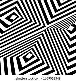 OPTICAL ART STRIPED BACKGROUND. ABSTRACT GRAPHIC DESIGN. SURREAL ILLUSTRATION.