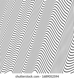OPTICAL ART STRIPED BACKGROUND. ABSTRACT GRAPHIC DESIGN. SURREAL ILLUSTRATION.