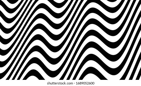 OPTICAL ART STRIPED BACKGROUND. ABSTRACT GRAPHIC DESIGN. SURREAL ILLUSTRATION.