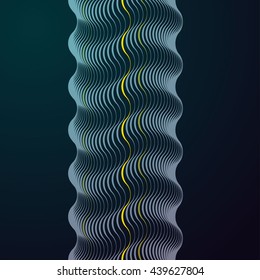 optical art Wavy graphic background vector