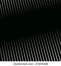 Optical background with monochrome geometric lines. Moire pattern, trance effect. 