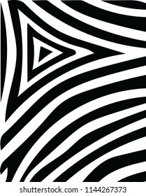 Optical black white abstract vector for many creative ideas 