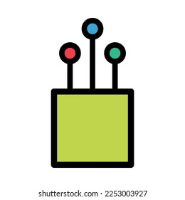Optical cable icon, technology information wire web network, digital internet vector illustration .