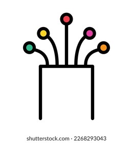 Optical cable icon, technology information wire web network, digital internet vector illustration .