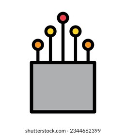 Optical cable icon, technology information wire web network, digital internet vector illustration .