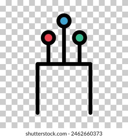 Symbol für optisches Web, Technologie-Informationsdraht-Netzwerk, digitale Internet-Vektorillustration.