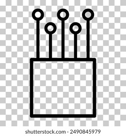 Icono de cable óptico, tecnología de información de red de Web de cable, Ilustración vectorial digital de Internet .