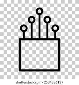 Optical cable icon, technology information wire web network, digital internet vector illustration .