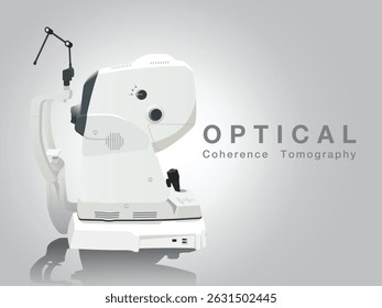 Optical Coherence tomography this technology medical eye side view