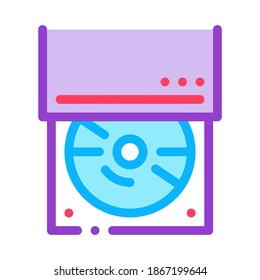 optical disc drive color icon vector. optical disc drive sign. isolated symbol illustration