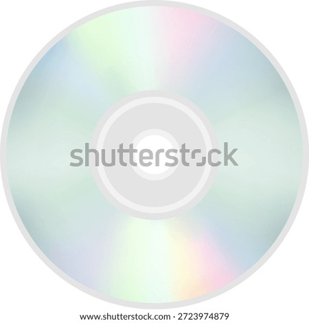 The optical disc icon isolated on white background