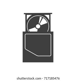Optical Disk Drive or CD Rom Vector Design Icon