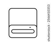 Optical Drive icon. Computer hardware icon design. vector graphic