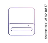 Optical Drive icon. Computer hardware icon design. vector graphic