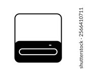 Optical Drive icon. Computer hardware icon design. vector graphic
