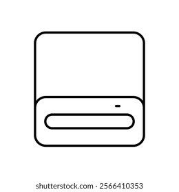 Optical Drive icon. Computer hardware icon design. vector graphic