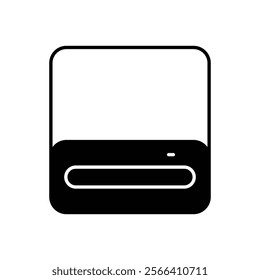 Optical Drive icon. Computer hardware icon design. vector graphic