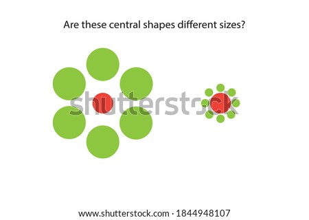 An optical Ebbinghaus illusion (also called a visual illusion) is an illusion caused by the visual system and characterized by a visual percept that arguably appears to differ from reality.