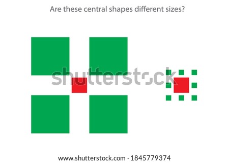 An optical Ebbinghaus illusion (also called a visual illusion) is an illusion caused by the visual system and characterized by a visual percept that arguably appears to differ from reality.
