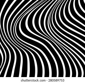 Optical Effect Mobius Wave Stripe Design Stock Vector (Royalty Free ...