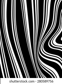 optical effect mobius wave stripe design movement