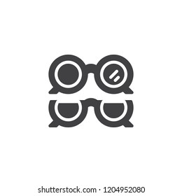 Optical eye glasses vector icon. filled flat sign for mobile concept and web design. Ophthalmology ocular simple solid icon. Symbol, logo illustration. Pixel perfect vector graphics