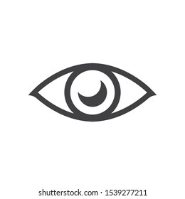 optical eye icon Logo vector Template illustration design