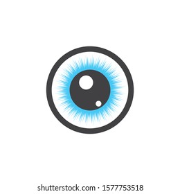 optical eye icon Logo vector Template illustration design