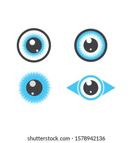 optical eye icon Logo vector Template illustration design