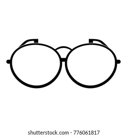 Optical eyeglasses icon. Simple illustration of optical eyeglasses vector icon for web