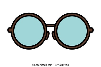 optical eyeglasses isolated icon
