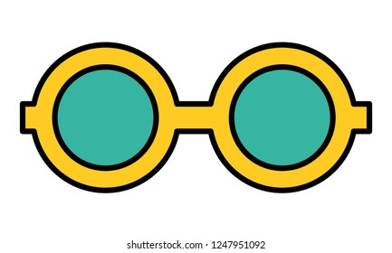 optical eyeglasses isolated icon