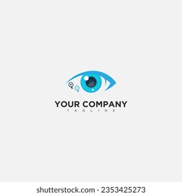 Optical Eyes Logo Vector Modern system