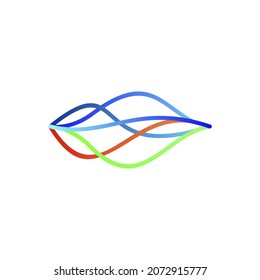 Optical fiber cable logo design. Internet connection vector design. Telecommunication and networking logotype full collor