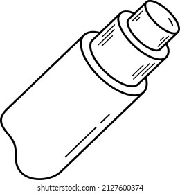 Optical fiber cable. Vector outline illustration.