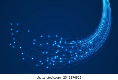 Comunicación de fibra óptica. Fibra óptica súper rápida