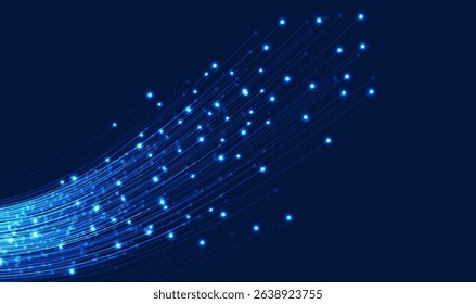 Optical fiber communication. Super fast fiber optic