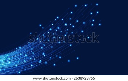 Optical fiber communication. Super fast fiber optic