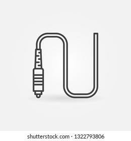 Optical Fiber Connector vector concept linear icon or sign