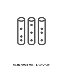 Optical fiber line outline icon