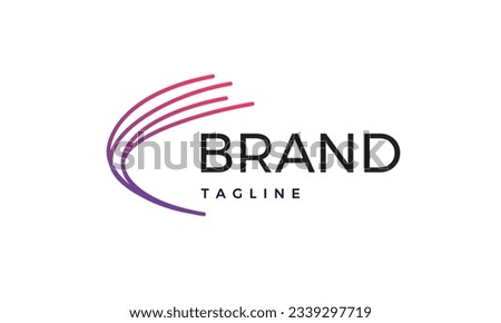 Optical fiber logo design for wifi business, internet business, and tech based industry