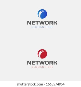 Optical Fiber Logo, Network Logo And Branding
