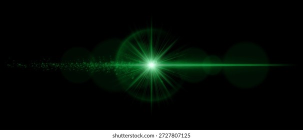 Bengala óptica con núcleo de luz brillante, transparencia suave y sutiles partículas brillantes. Perfecto para superposiciones, imágenes cinematográficas y composiciones de luz modernas.