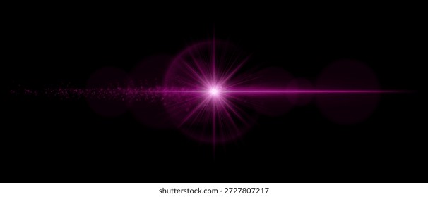 Bengala óptica con núcleo de luz brillante, transparencia suave y sutiles partículas brillantes. Perfecto para superposiciones, imágenes cinematográficas y composiciones de luz modernas.