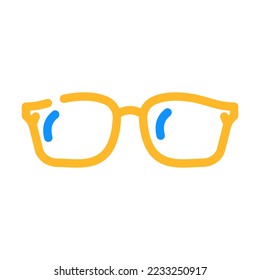 optical glasses optical color icon vector. optical glasses optical sign. isolated symbol illustration