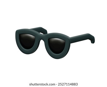 Optical glasses eyewear sunglass 3d rendering illustration