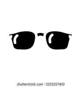 optical glasses optical glyph icon vector. optical glasses optical sign. isolated symbol illustration